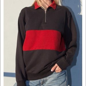 brandy melville quarter zip